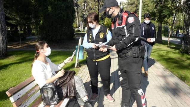Adana polisinden KADES ve korona seferberliği