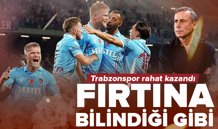 Trabzonspor rahat kazandı!.