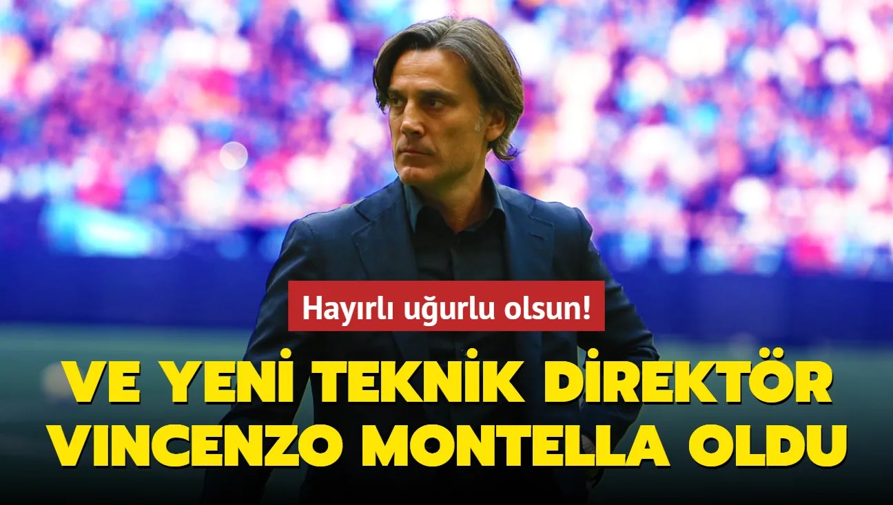Fenerbahçe’nin yeni teknik direktörlük koltuğunun yeni sahibi Vincenzo Montella!