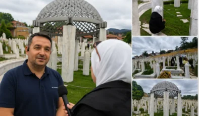 Gazeteci İpek Yiğit, Bilge Kral Aliya'nın Kabrini ziyaret etti