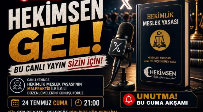 HEKİMSEN’den Hekimlik Meslek Yasası canlı yayını