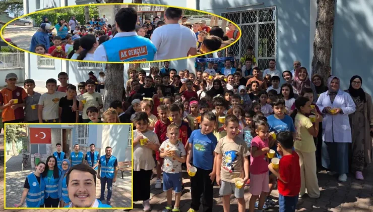 AK Parti Burdur il gençlik kollarından Kur'an Kursu öğrencilerine serinleten sürpriz
