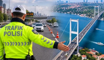 İstanbul'da 15 Temmuz Şehitler Köprüsü yönünde gece saatlerinde trafik düzenlemesi