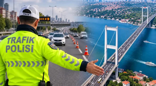 İstanbul'da 15 Temmuz Şehitler Köprüsü yönünde gece saatlerinde trafik düzenlemesi