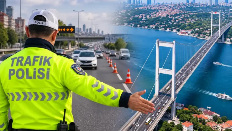 İstanbul'da 15 Temmuz Şehitler Köprüsü yönünde gece saatlerinde trafik düzenlemesi